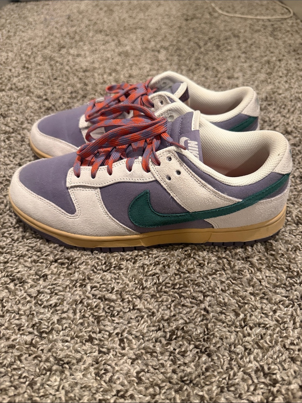 DayBreak Bicoastal Nike Dunk Low in Lavender, Cream & Teal